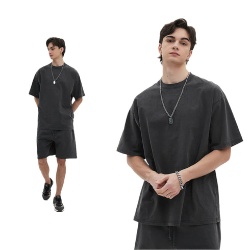 RetroEdge Heavyweight Washed Tee – Timeless Style & Superior Comfort